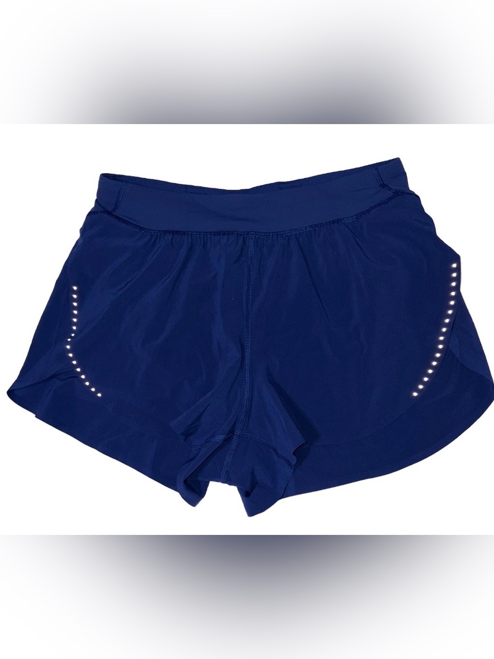 NWT•LULULEMON•SMALL•FAST & FREE HI RISE SPLIT 3” SHORT•CLUB BLUE•AUTHENTIC•$78